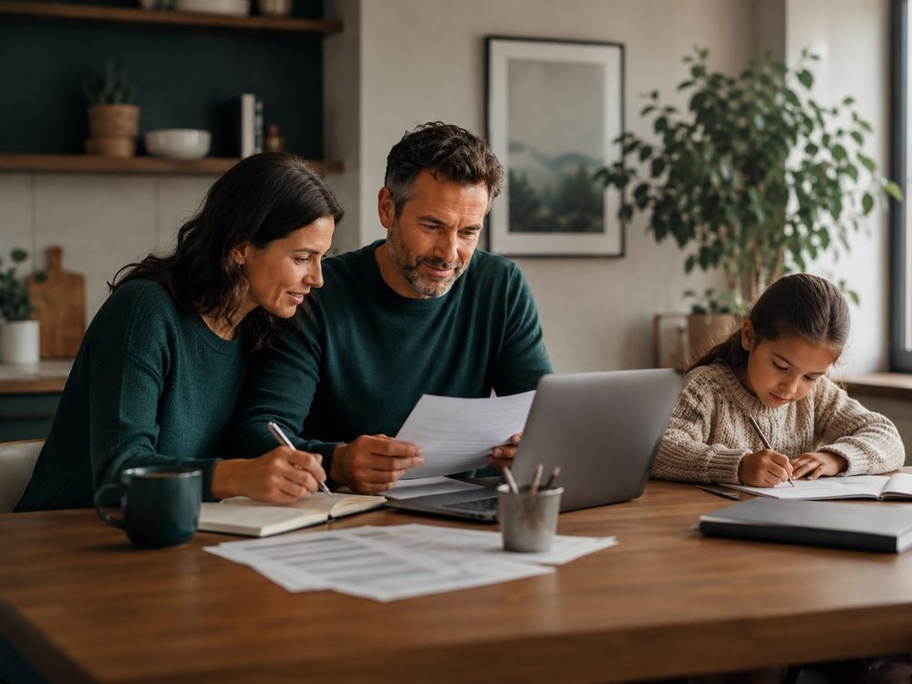 Family planning household finances at home